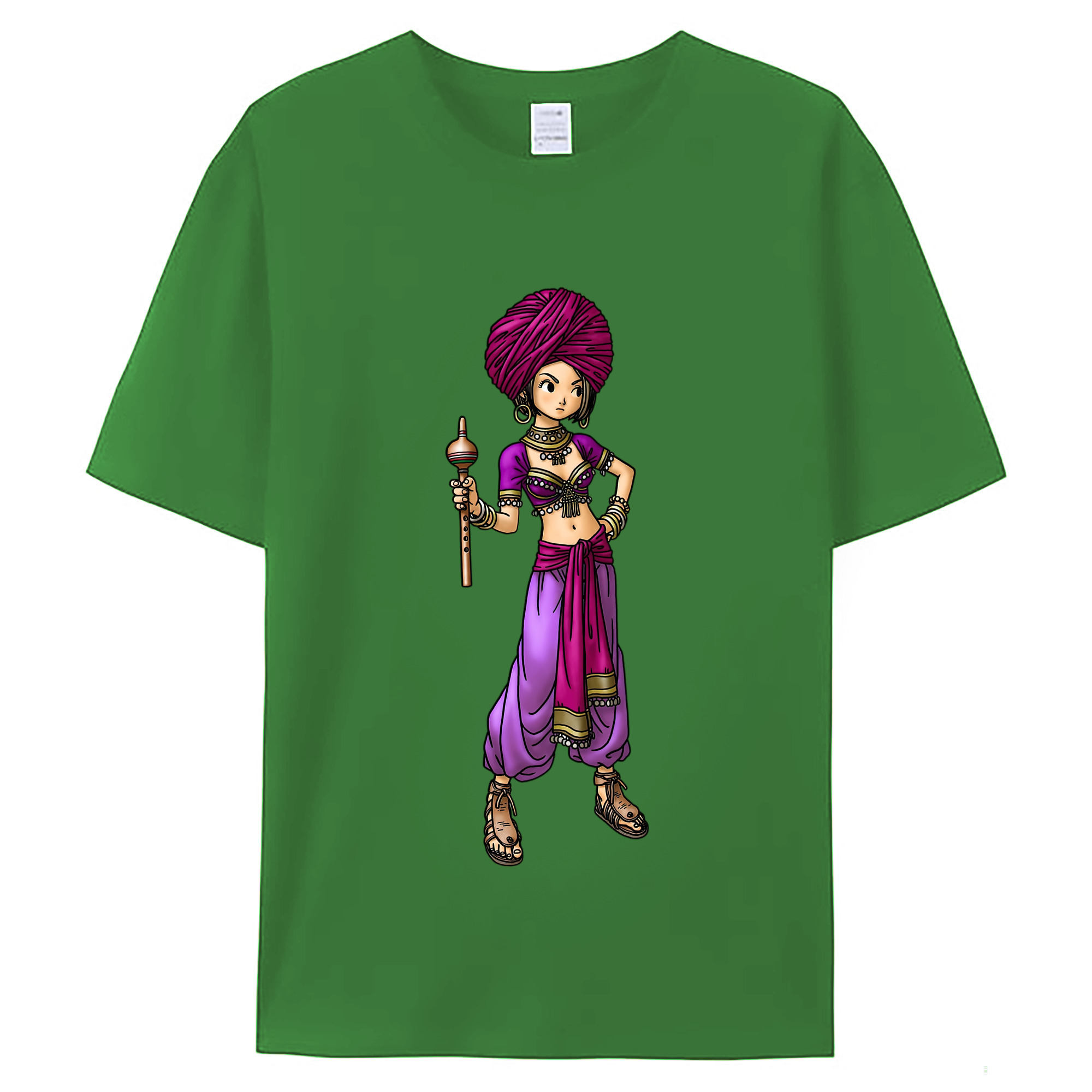 （画像用） ドラゴンクエスト Doragon Kuesuto Dragon Quest レディースカジュアルプリントTシャツ（綿100％）